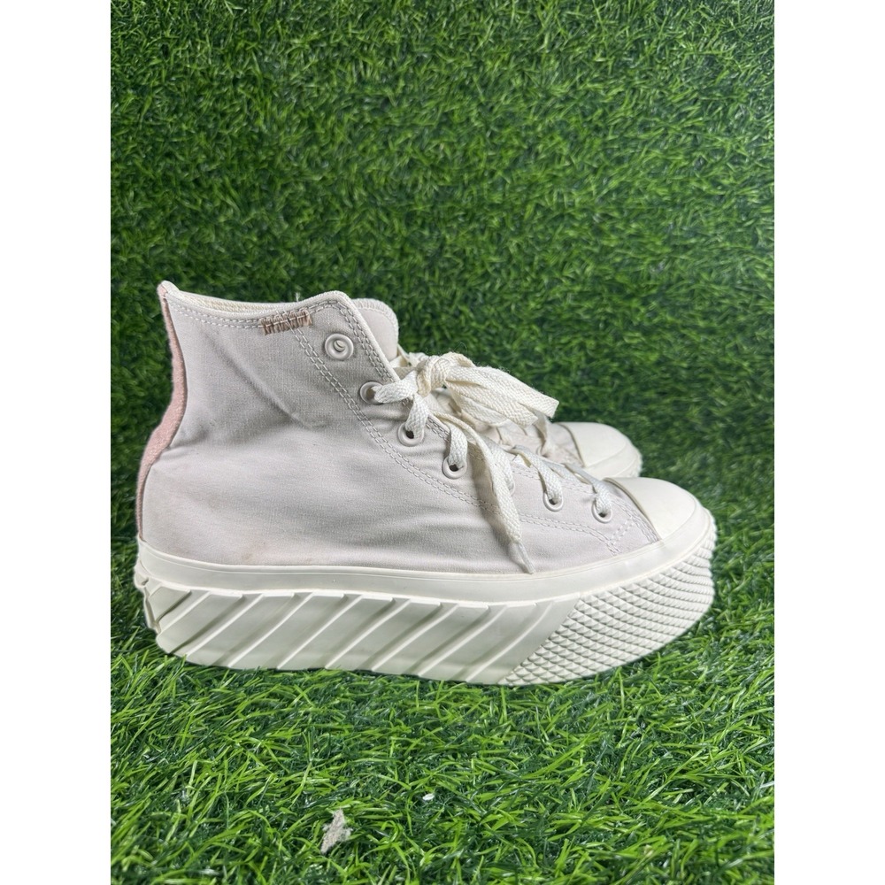 Converse Chuck Taylor 2X High Lift Platform Shoes 10.5 Desert Sand 572953C